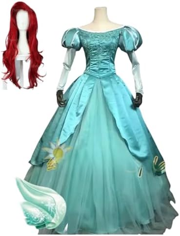 新品未使用✧︎ リトルマーメイド ブルー グリーン ドレス Amazon.co.jp: [BANBAS] 実物撮影！リトルマーメイド アリエル